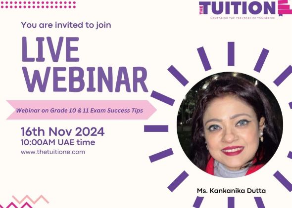 Webinar on Grade 10 &amp; 11 Exam Success Tips